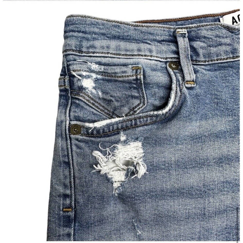 Agolde Sophie High Rise Skinny Crop Jeans Size 28 In Breakout Distressed - Picture 9 of 15